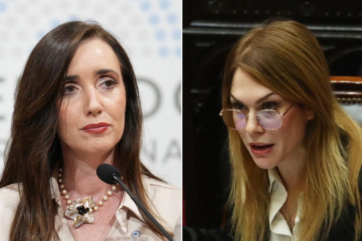 La vicepresidenta Victoria Villarruel y la diputada oficialista, Lilia Lemoine