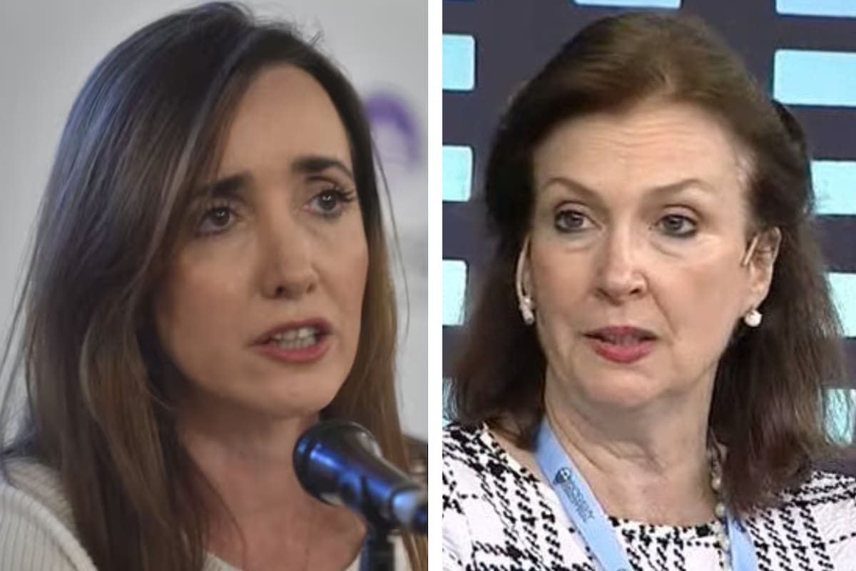 La vicepresidenta Victoria Villarruel y la ministra de Relaciones Exteriores, Diana Mondino