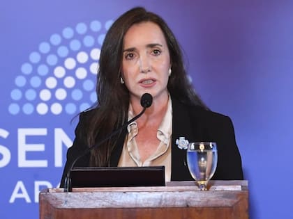 La vicepresidenta y titular del Senado, Victoria Villarruel