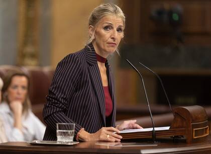 La vicepresidenta Yolanda Díaz criticó a Milei