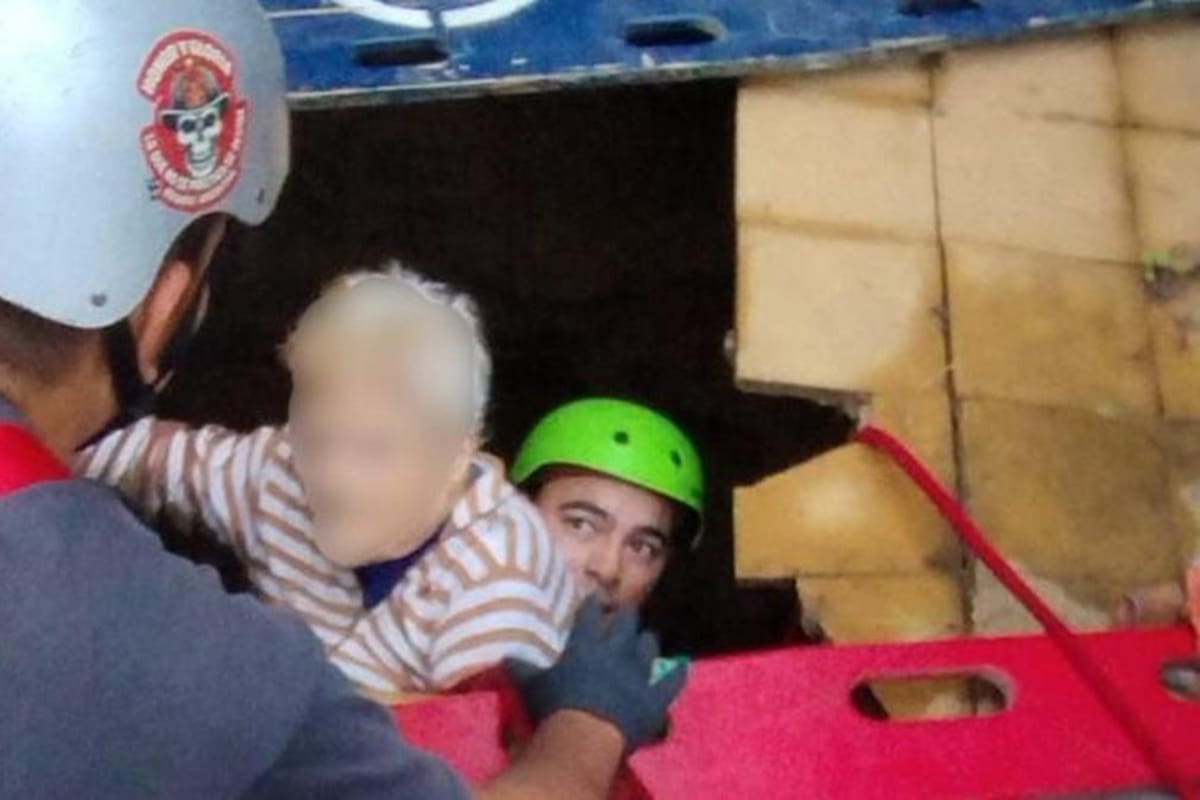 La víctima se encontraba atrapada sin poder salir por sus propios medios