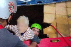 La víctima se encontraba atrapada sin poder salir por sus propios medios