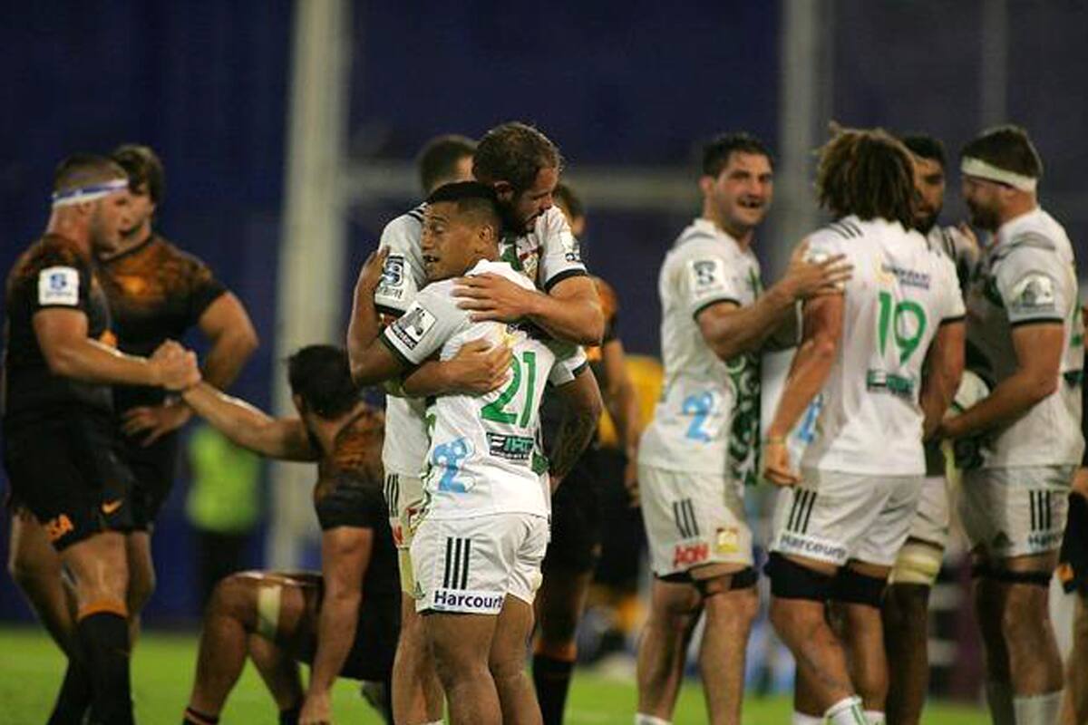 La victoria de Chiefs en Vélez, por 30-27, en marzo de este año.