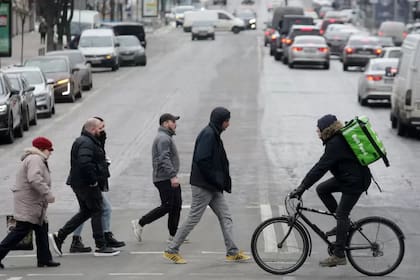 La vida en Kiev continúa.