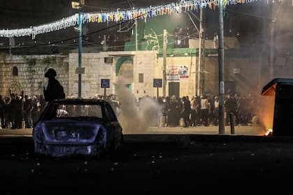 La violencia aumentó en las localidades donde conviven árabes e israelíes, como en Lod, cerca de Tel Aviv