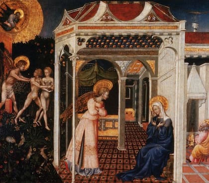 La Virgen María, recibiendo la noticia de que va a ser madre