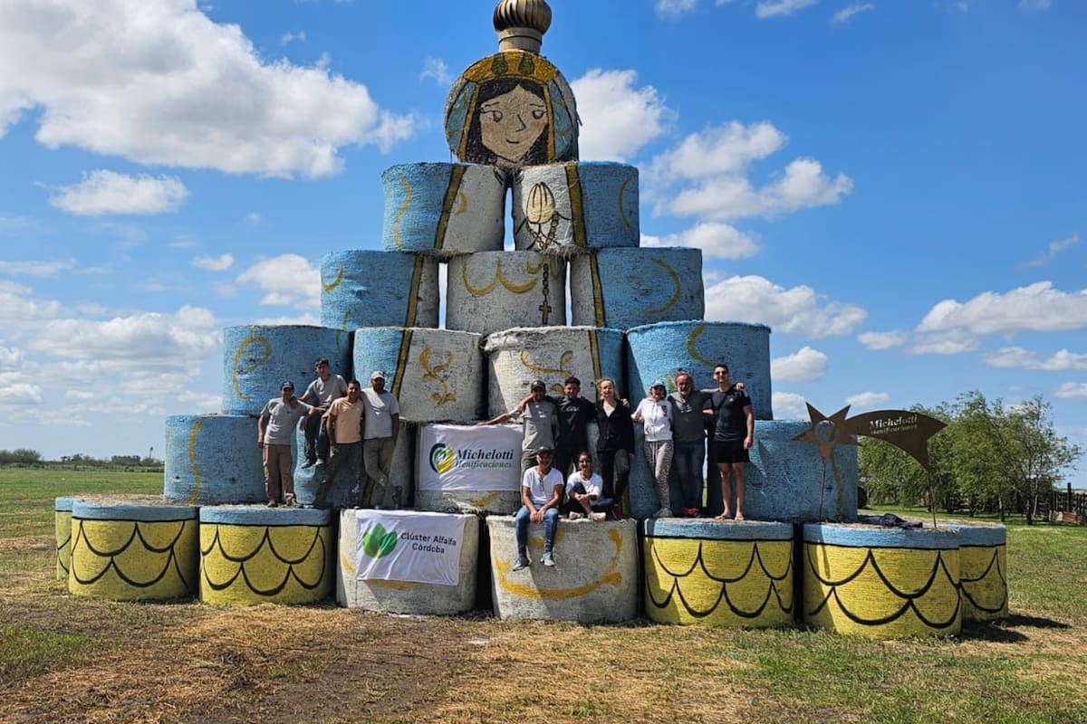 La Virgen que hizo la familia Michelotti en Morrison, Córdoba