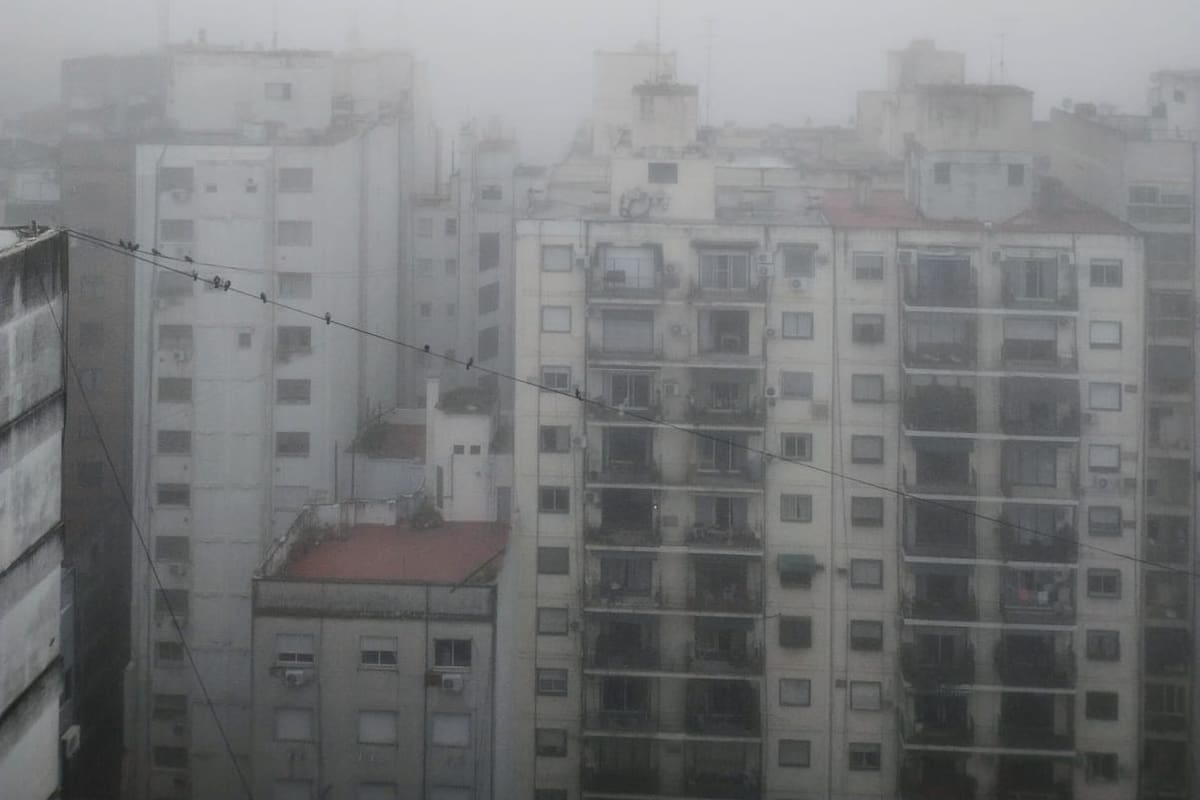 La visibilidad estuvo reducida durante horas por la presencia de una densa niebla
