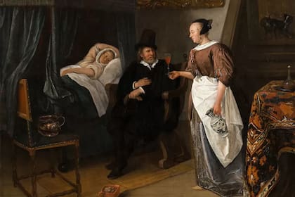 "La visita del médico", Jan Steen (1668-1670)