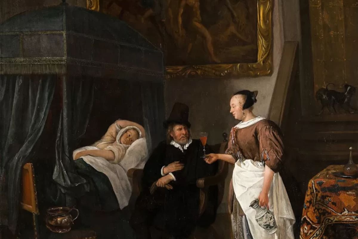 "La visita del médico", Jan Steen (1668-1670)
