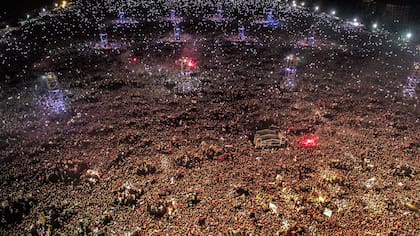 La vista aérea del recital