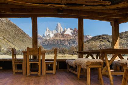 La vista al Fitz Roy es parte fundamental del atractivo de Bonanza.