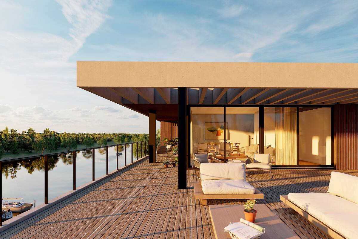 La vista desde el departamento