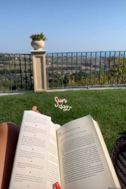 La vista desde el jardín de Maxi López y su novia.
