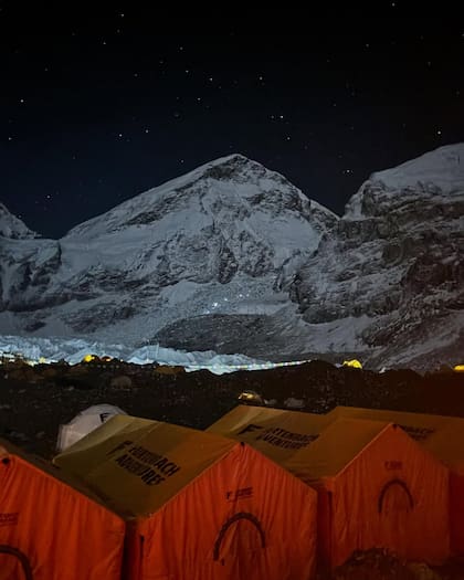 La vista desde la cocina de Luz Giménez, por la noche