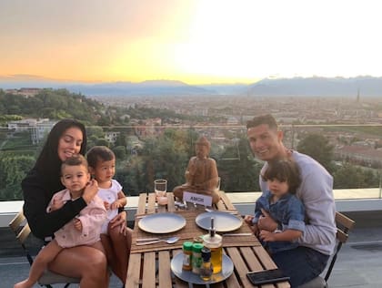 La vista desde la mansión de Cristiano en Turín