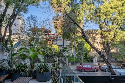 La vista desde la terraza en el primer piso