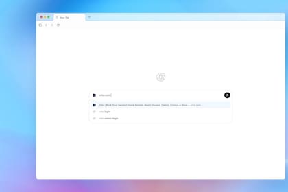 La vista inicial de Atlas, el navegador de ChatGPT