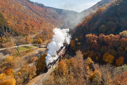 La vista panorámica del tren Western Maryland fue elegida como una de las mejores de Norteamérica