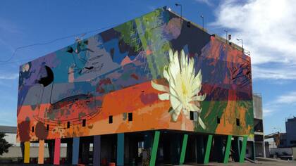 La vista sur del mural de Ezcurra
