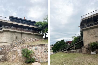 La vivienda crece a la par de la sierra, con un terreno rocoso como base.