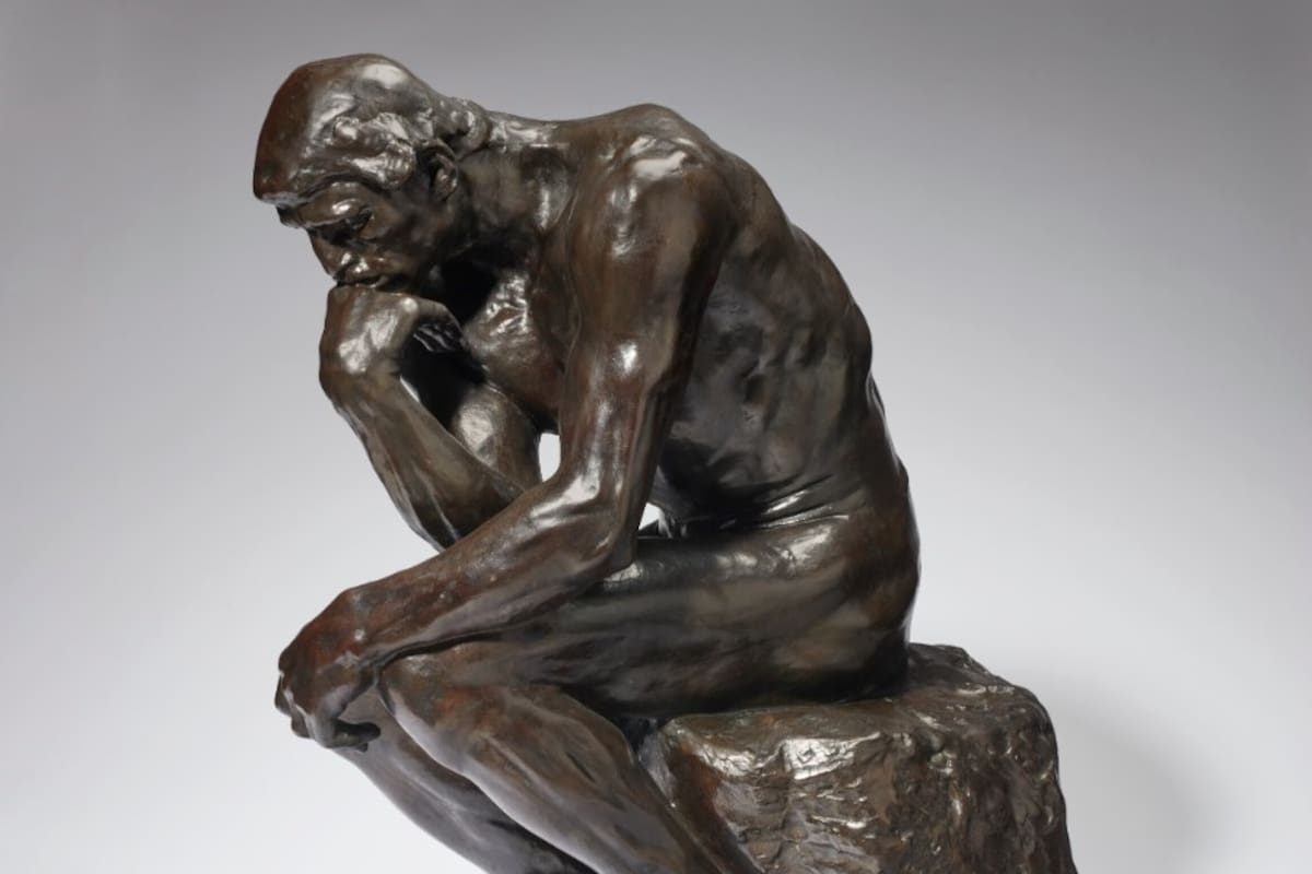 La vocación analítica de la filosofía está plasmada en la obra El pensador, de Auguste Rodin