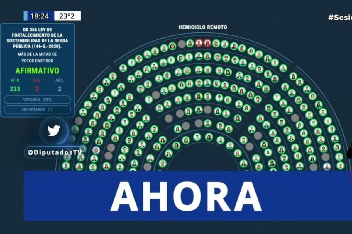 La votación en Diputados del proyecto de sostenibilidad de la deuda