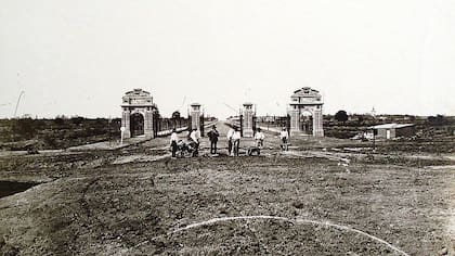 La zona circundante a los portones de Palermo era puro campo