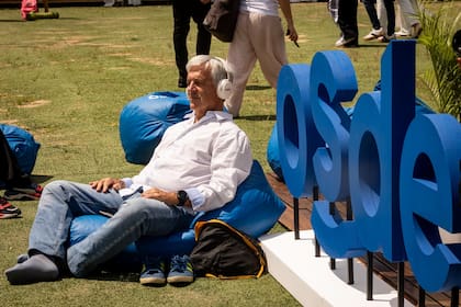 La zona de meditación en el espacio de OSDE.