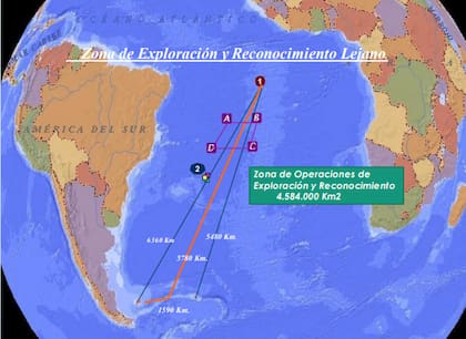 La zona de operaciones y reconocimiento