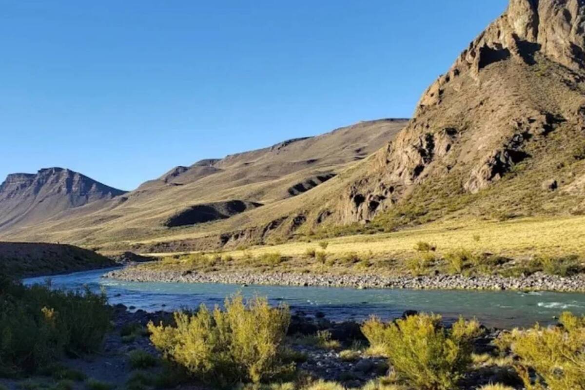 La zona de Puente Amarillo donde quedó atascada la camioneta de los dos turistas