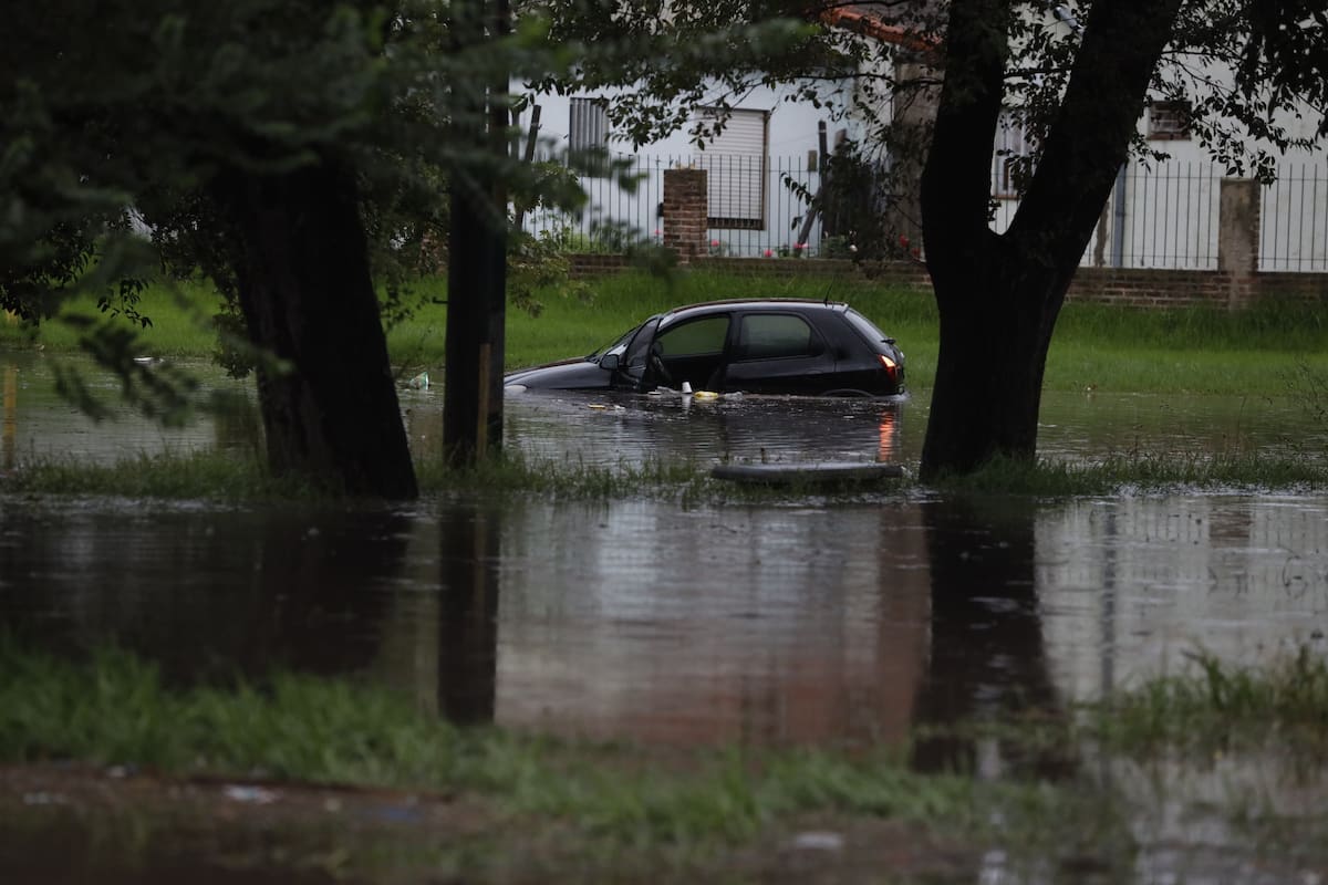 La zona de Termas Huinco cerca del puerto, una de las más afectadas