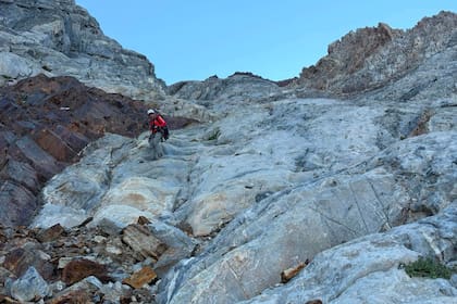 La zona del rescate del escalador Rob Martin en Sierra Nevada