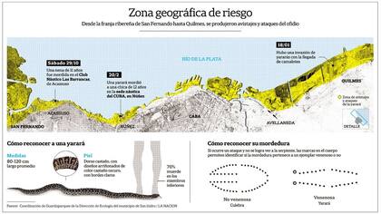 La zona donde se avistaron yararás