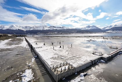La zona donde se proyecta construir la Base Naval Integrada en Ushuaia