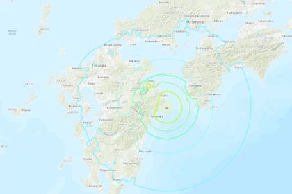 La zona donde se registró el sismo en Japón