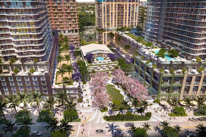 La zona que era un depósito de trenes y ahora se convertirá en una mini ciudad que promete transformar un rincón de Miami