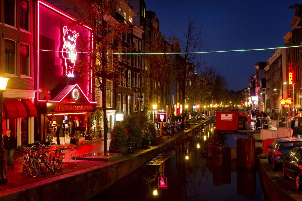 La zona roja de Amsterdam