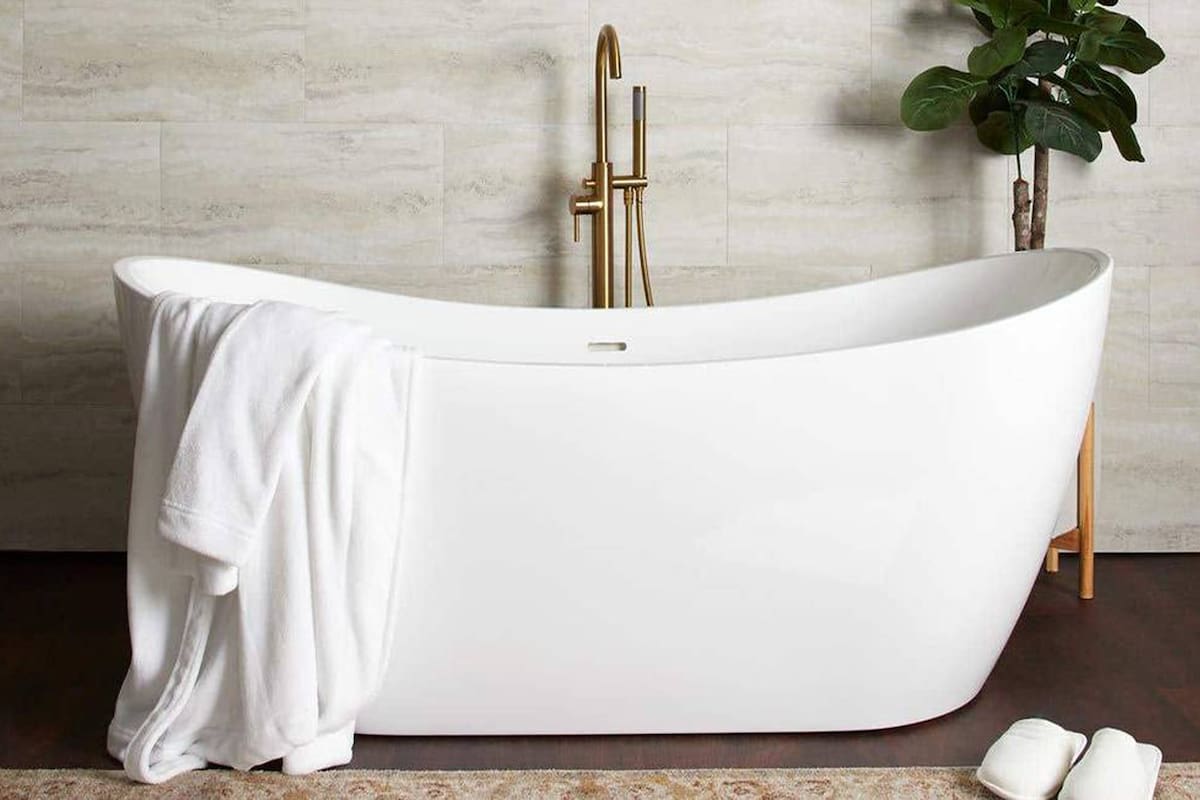 Laa bañera 'freestanding' es una tendencia