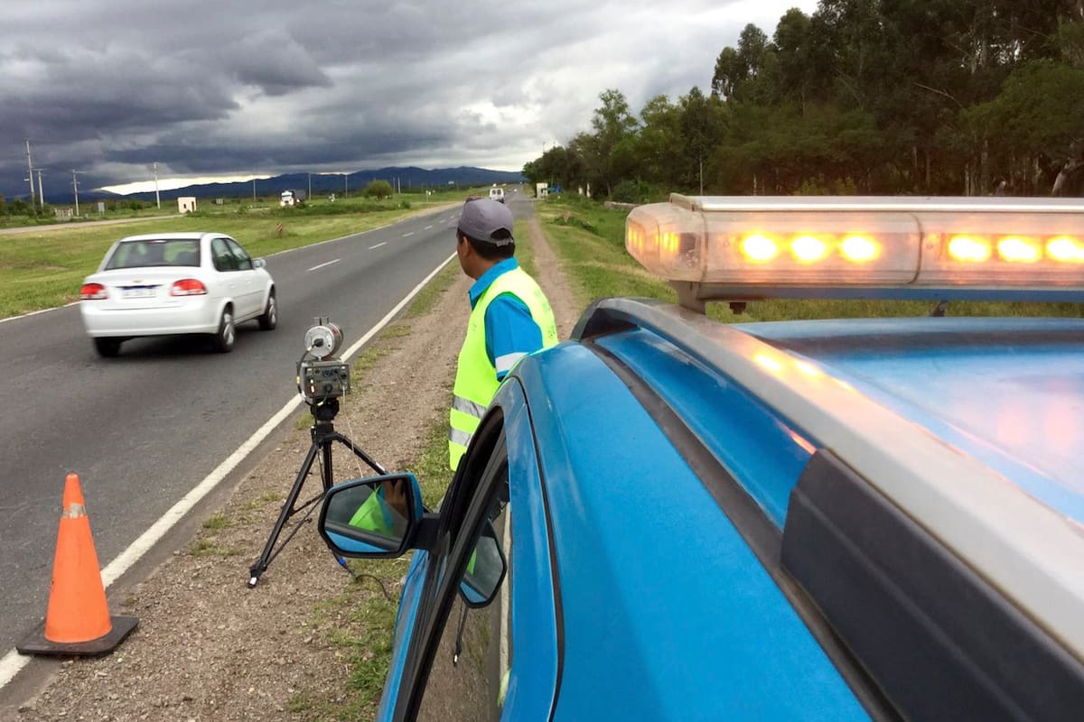 Labraron más de 600 actas por exceso de velocidad