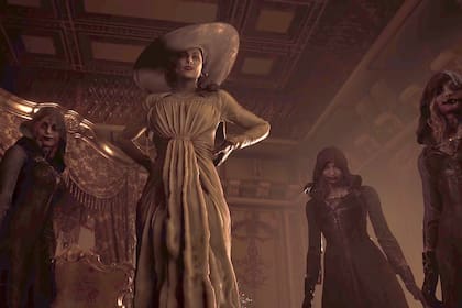 Lady Dimitrescu y sus hijas en Residen Evil Village