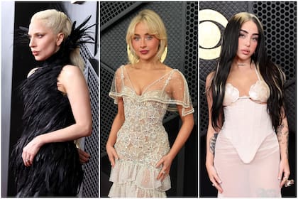 Lady Gaga, Sabrina Carpenter y Nicki Nicole en la alfombra roja de los premios Grammy 2026
