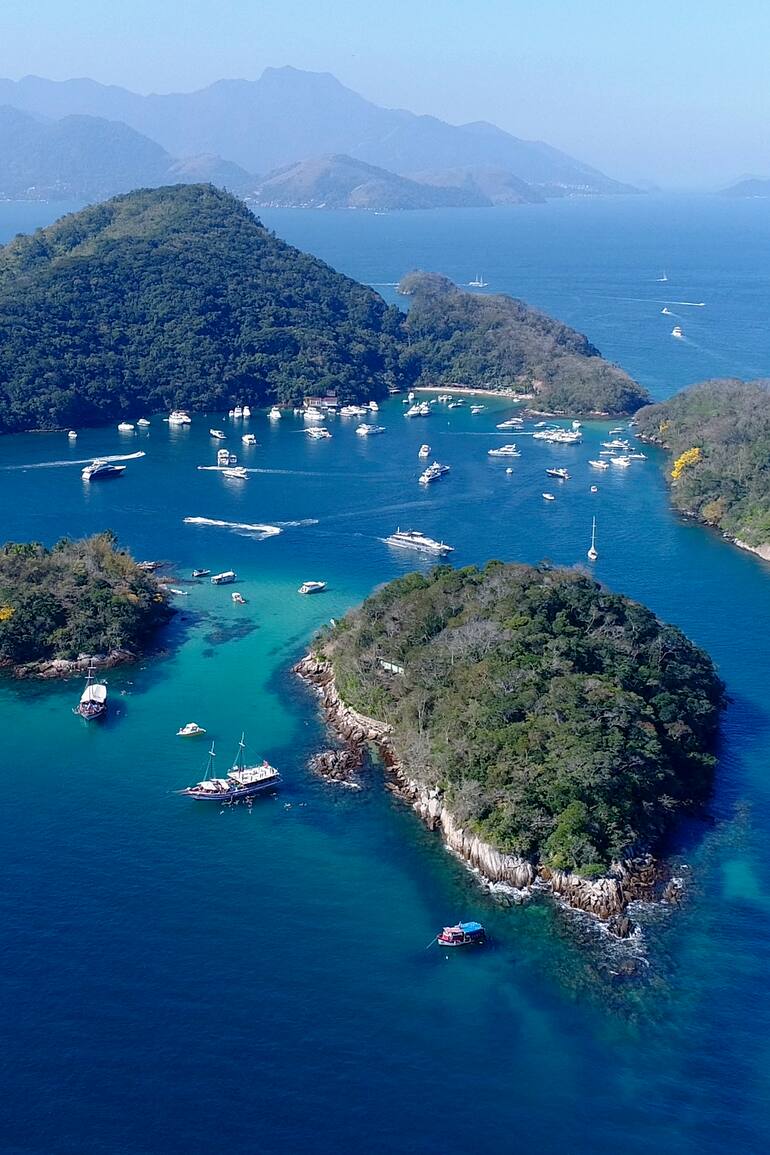 Laguna Azul (Lagoa Azul) en Ilha Grande
