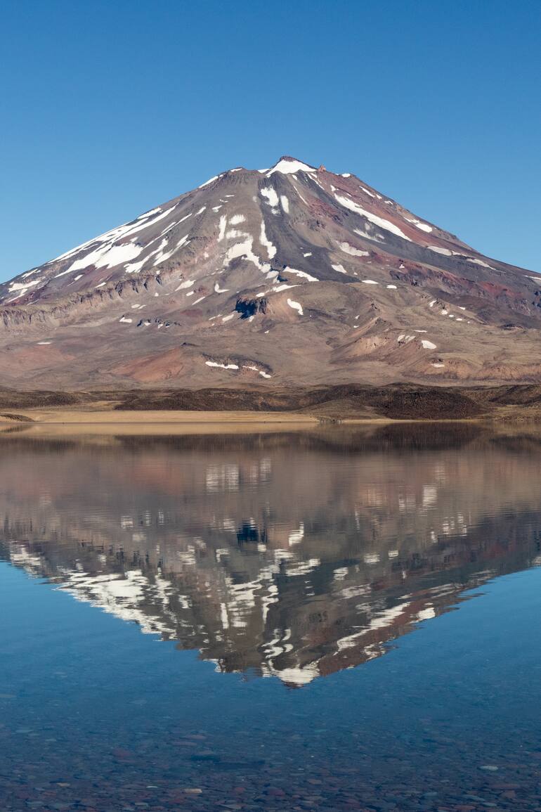 Laguna Diamante regala uno de los paisajes más magníficos de nuestro pais.