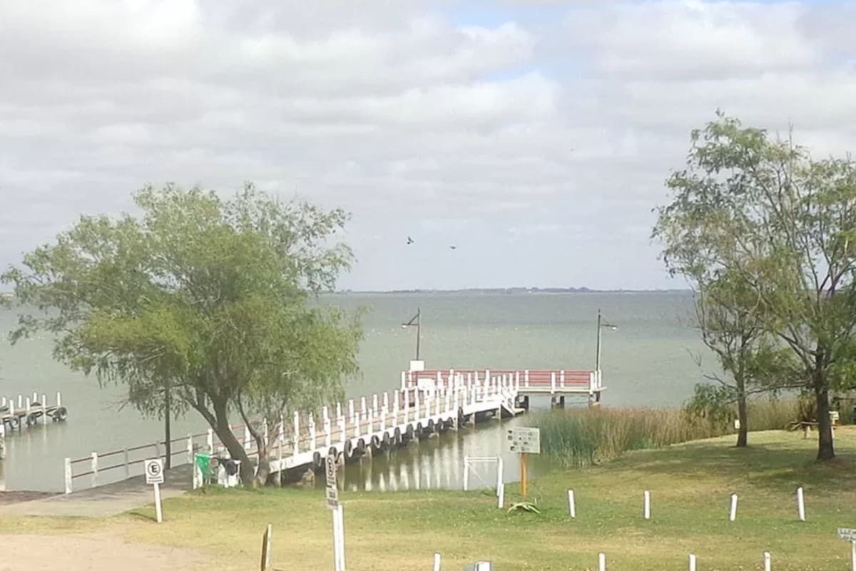 Laguna Sauce Grande, en Monte Hermoso, es donde el niño de siete años manejaba una moto de agua
