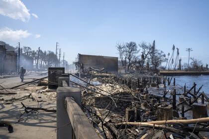 Lahaina fue la ciudad más afectada (Tiffany Kidder Winn via AP)