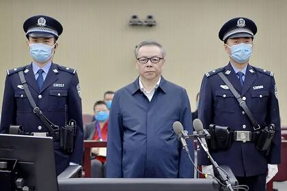 Lai Xiaomin en el juicio que se llevó a cabo el 11 de agosto del 2020