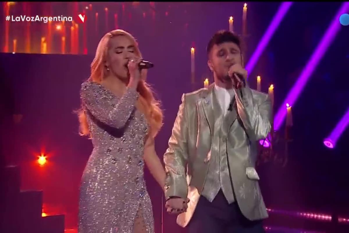 Lali cantó con su finalista, Nicolás Olmedo y aportó su carisma y espontaneidad a la final de La Voz Argentina