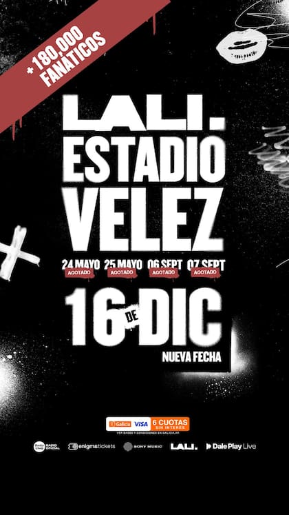 Lali dará un nuevo show el 16 de diciembre de este año