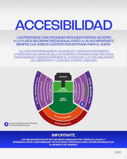 Lali en River 2026, todo lo que hay que saber antes del 26 de septiembre: horarios, accesos, cómo llegar y objetos prohibidos